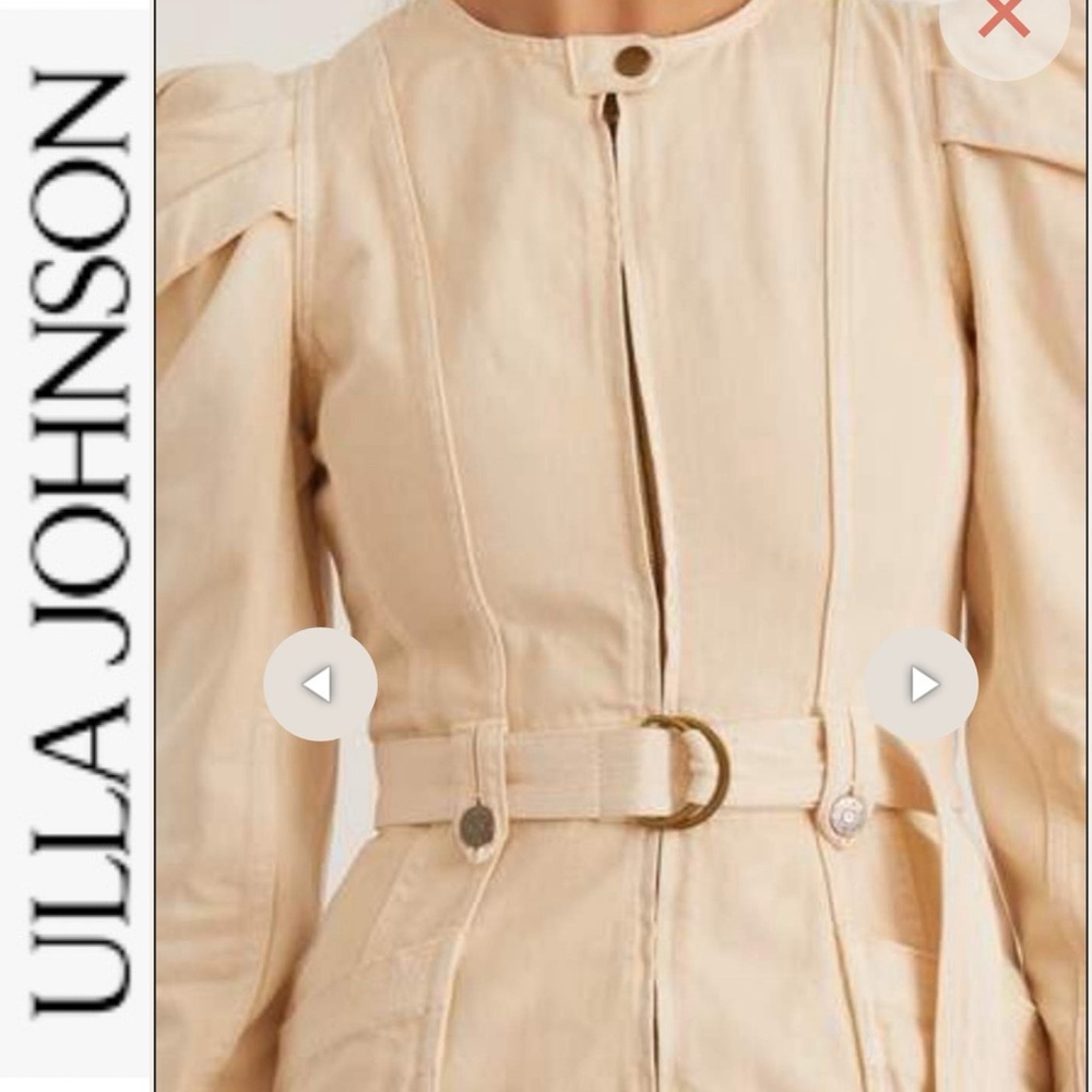 NWT Ulla Johnson Belted Cori Mini Denim Dress in Oat 4 - Picture 3 of 15
